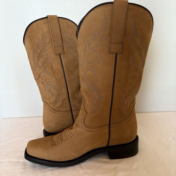 Masterson Boot Co. Cowboy Work Boots, Square Toe, Non Slip Sole NEW SZ 7.5 Women - Picture 6 of 15